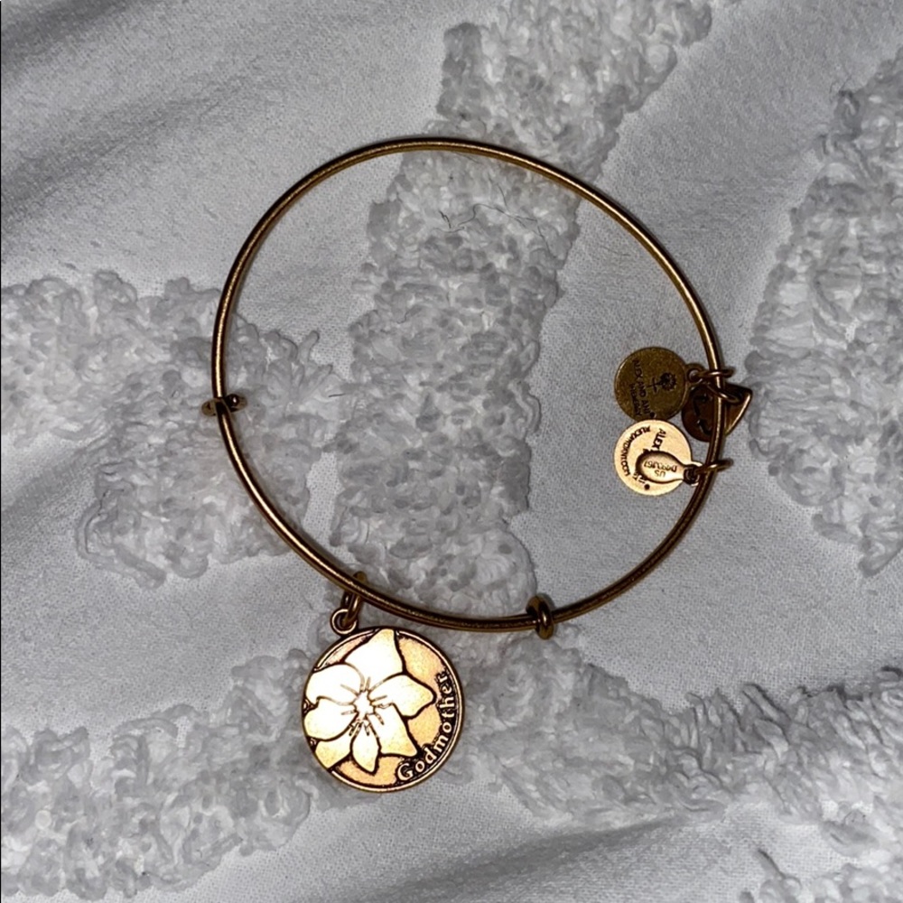 Alex and Ani gold Godmother bracelet